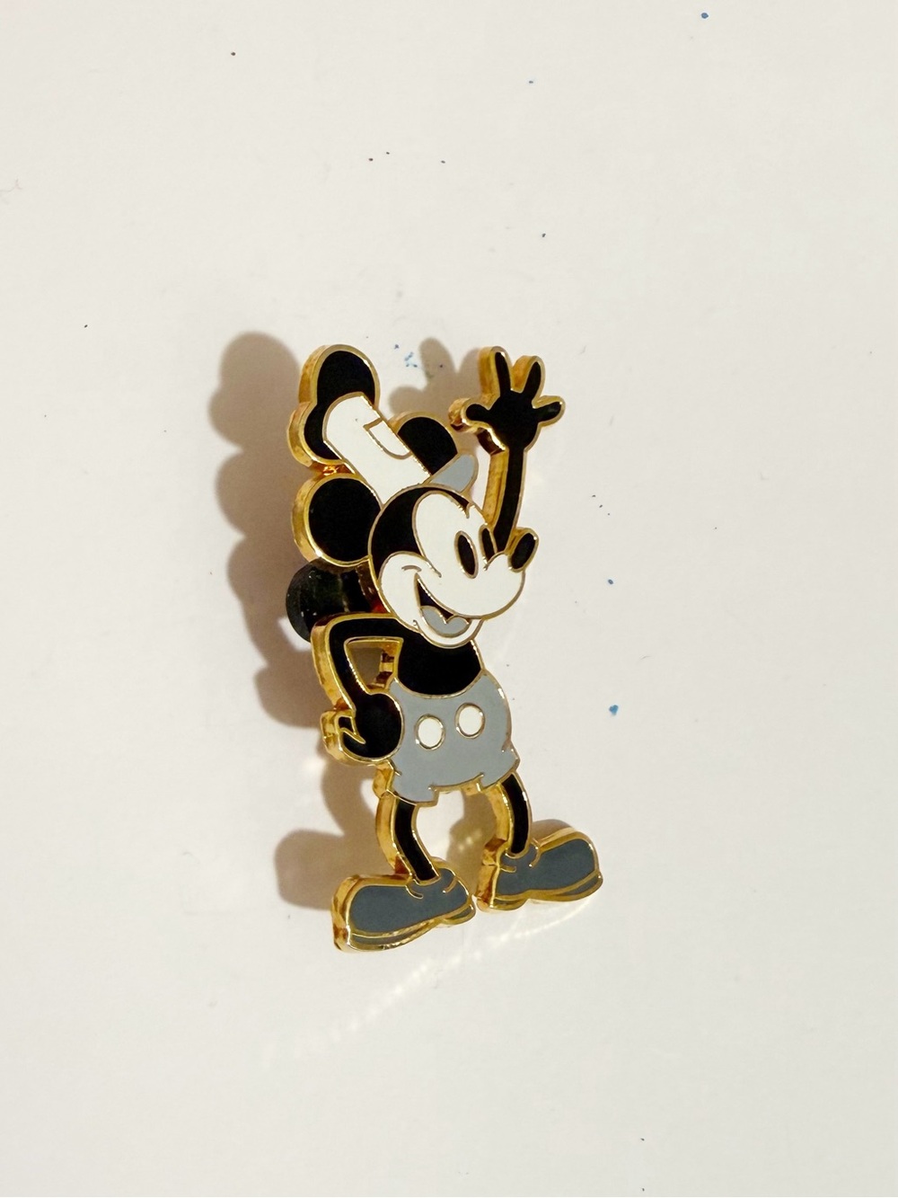 Disney Black, White & Gray Mickey Mouse Enamel Pin